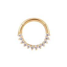 Load image into Gallery viewer, Pavé Diamond Daith Hoop