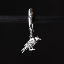Load image into Gallery viewer, Silver Stirrup Charm Earring