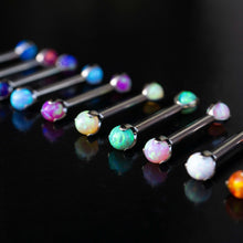 Load image into Gallery viewer, 3-Prong Fauxpal Ball Threaded End (14g/12g)