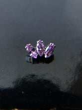 Load image into Gallery viewer, Marquise Fan Faceted Gem Threaded End