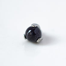 Load image into Gallery viewer, 3-Prong Natural Stone Ball Threaded End (14g/12g)