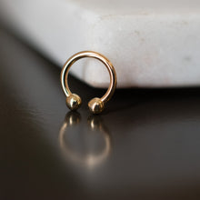Load image into Gallery viewer, Gold Circular Barbell with Ball Ends