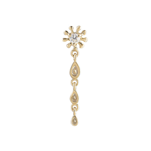 Dala Droplet Earring 1 - Triple Petal Droplet