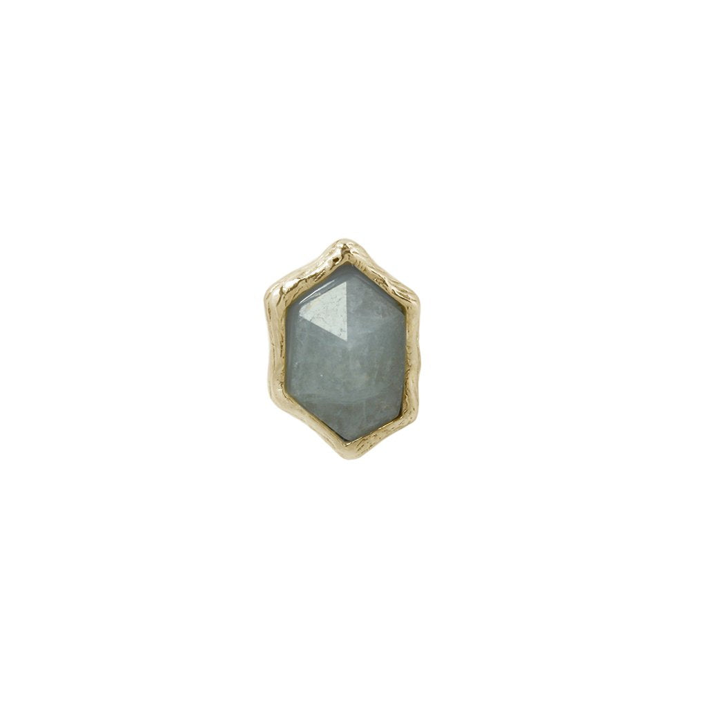 Pump Up The Volume Pin End with Aquamarine