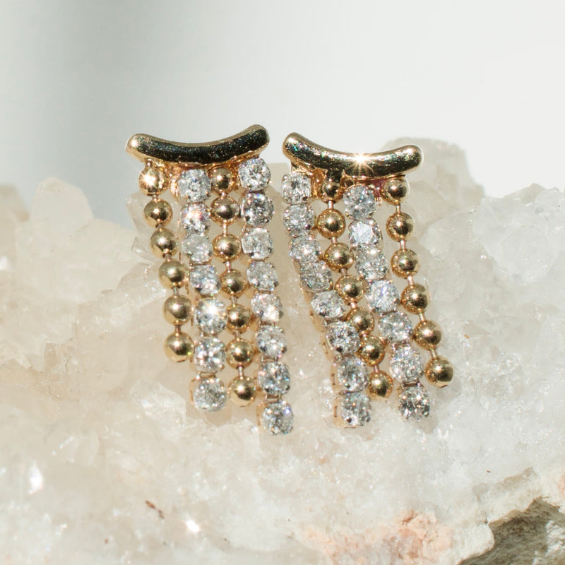 Diamond Bead Chain Chandelier Threaded End