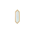 Mini Hexa Gemstone Stud with Moonstone
