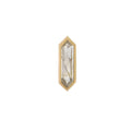 Mini Hexa Gemstone Stud with Rutilated Quartz