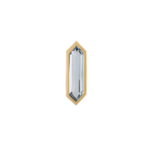 Load image into Gallery viewer, Mini Hexa Gemstone Stud with Aquamarine