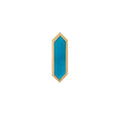 Mini Hexa Gemstone Stud with Turquoise
