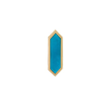 Load image into Gallery viewer, Mini Hexa Gemstone Stud with Turquoise
