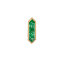 Load image into Gallery viewer, Mini Hexa Gemstone Stud with Emerald Quartz