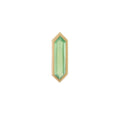 Mini Hexa Gemstone Stud with Chrysoprase