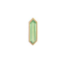 Load image into Gallery viewer, Mini Hexa Gemstone Stud with Chrysoprase