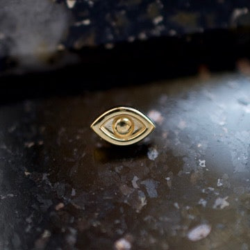 Gold Evil Eye Threaded End