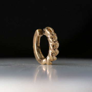 Gold Hinged Ear Cuff - Curb Chain