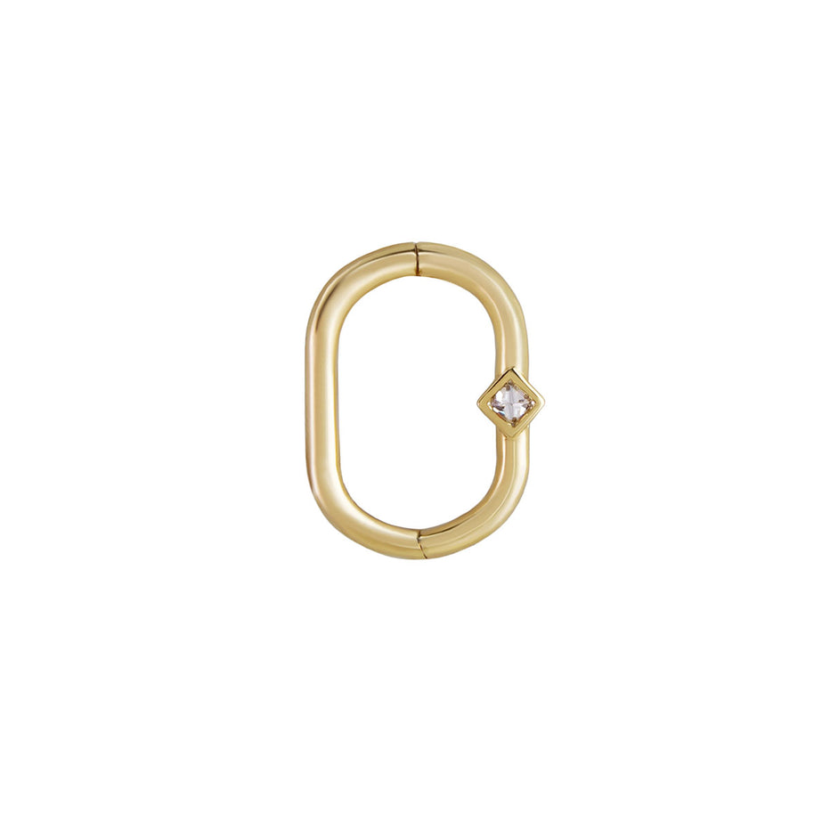 Daith Diamond Clicker & Plaque Adapter