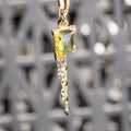 Geometric Cut Kenya Origin Sapphire Chain Charm 8.3mm x 6mm