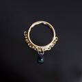 Eudora Seam Ring with Briolette Gemstone