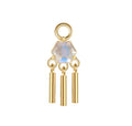 Hexagon Moonstone Wind Chime Charm