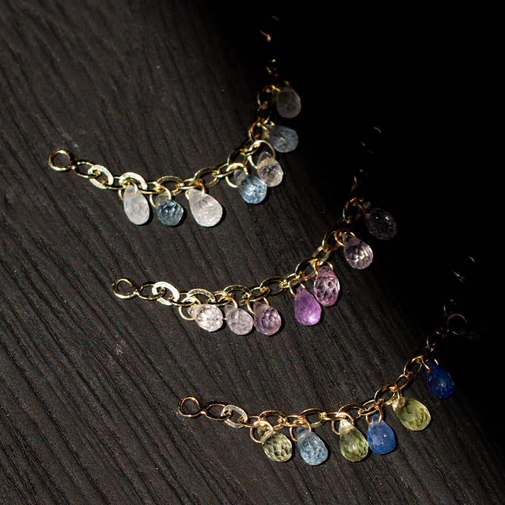 Eudora Chain with Gemstone Drops