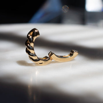 Gold Hinged Ear Cuff - Curb Chain