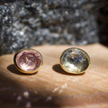 Faceted Bezel Set Sapphire Pin End