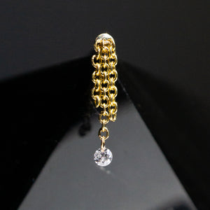 Sora Floating Diamond + Chain Threaded End
