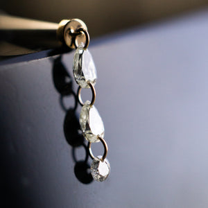 Sora Floating Diamond Threaded End - Pear + Round