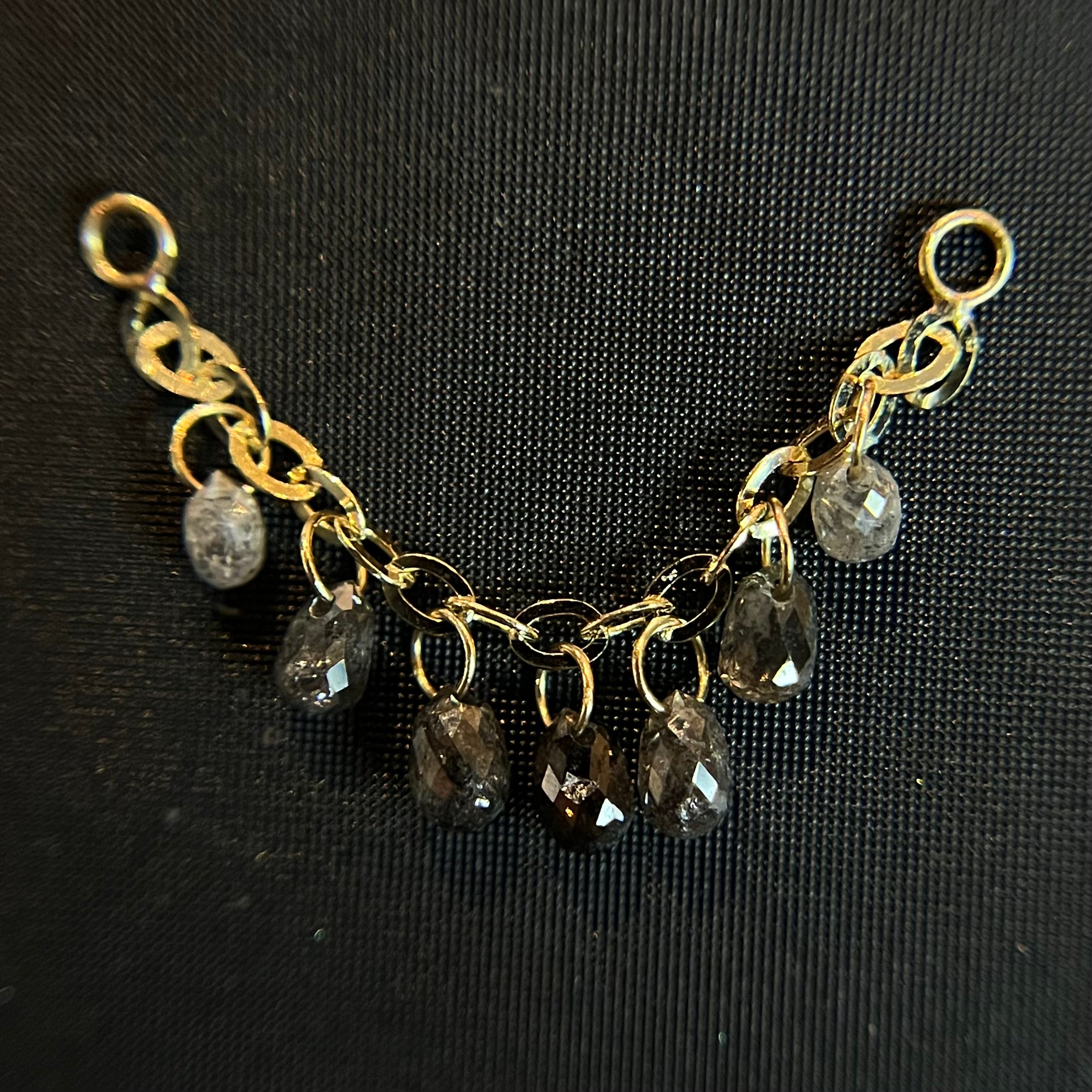 Eudora Chain with Gemstone Drops