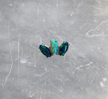 Load image into Gallery viewer, Marquise Fan Fauxpal Gem Threaded End