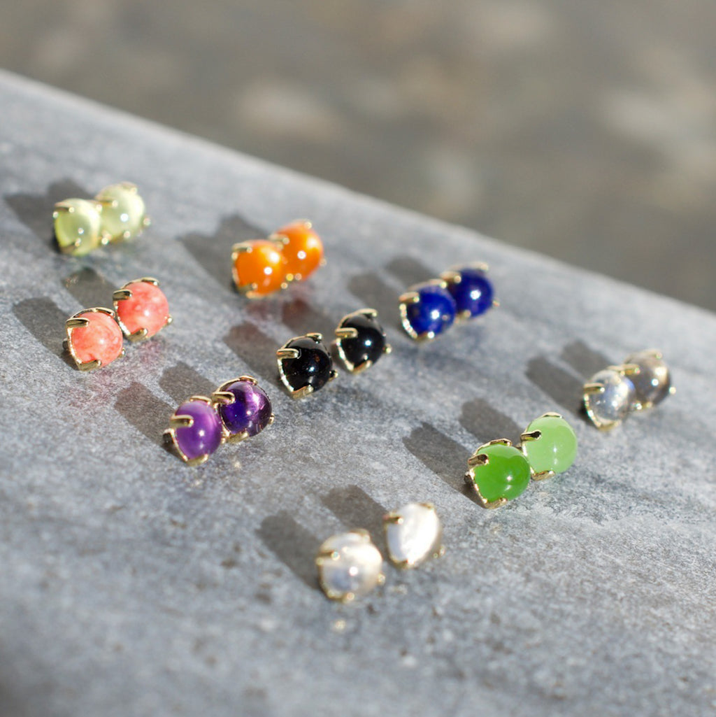 Ziana 4-prong Cabochon Threaded End