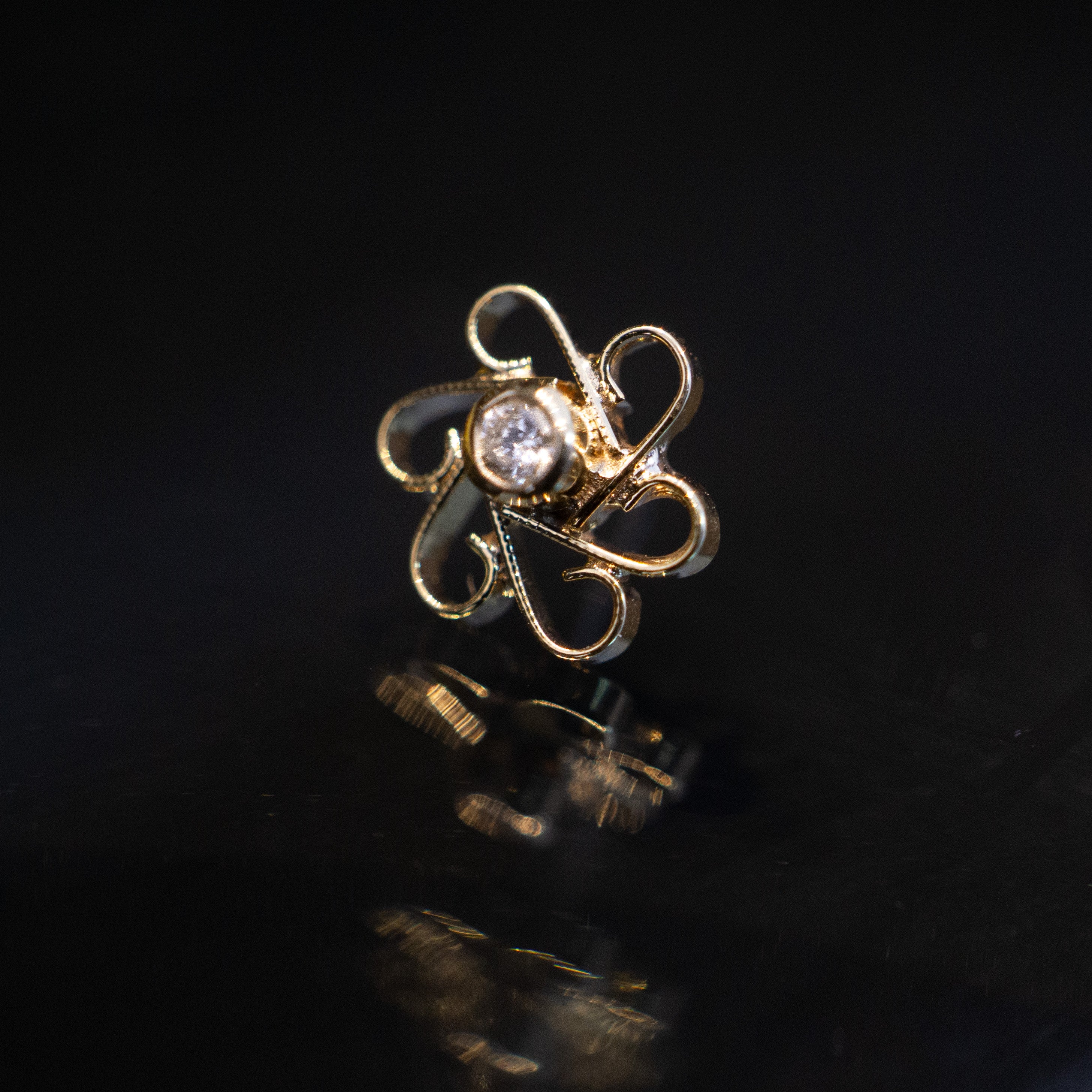 Diamond Shakti Pin End