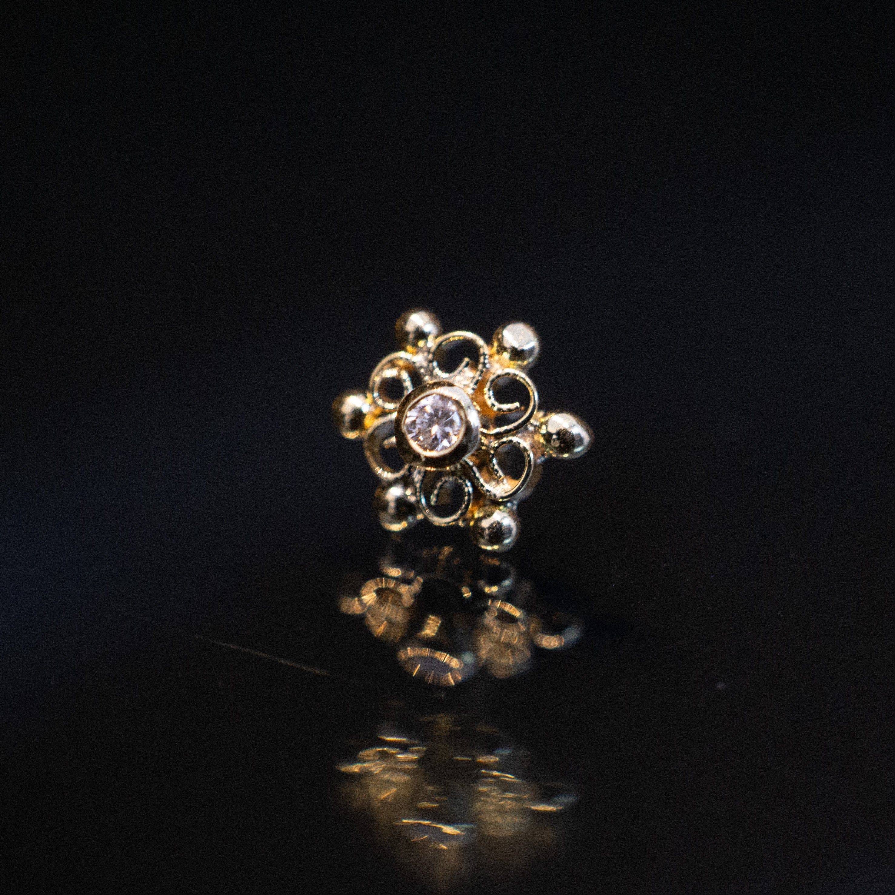 Diamond Padme Pin End