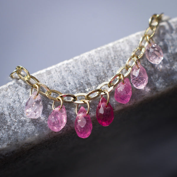 Eudora Chain with Gemstone Drops