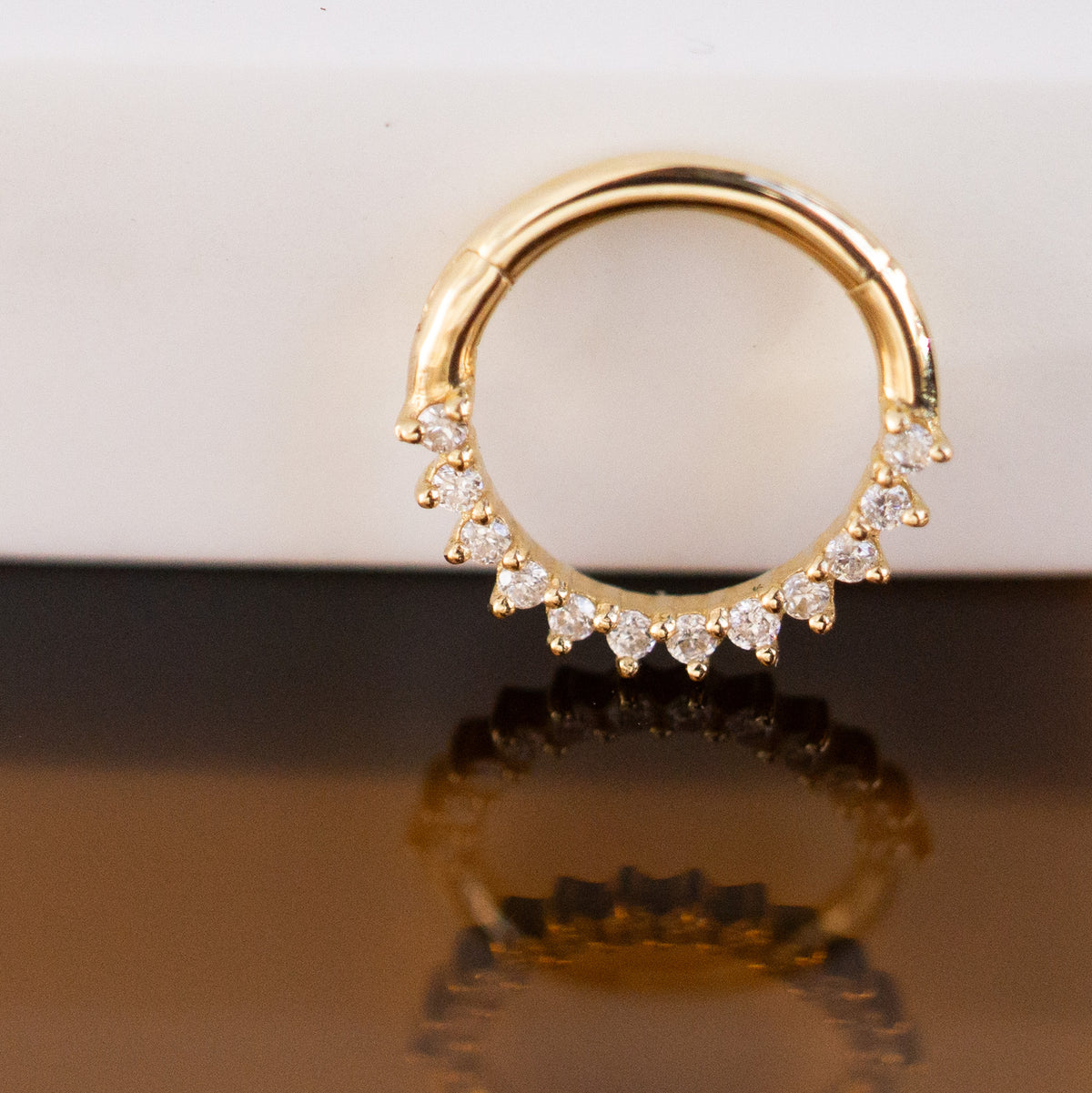 Pavé Diamond Daith Hoop