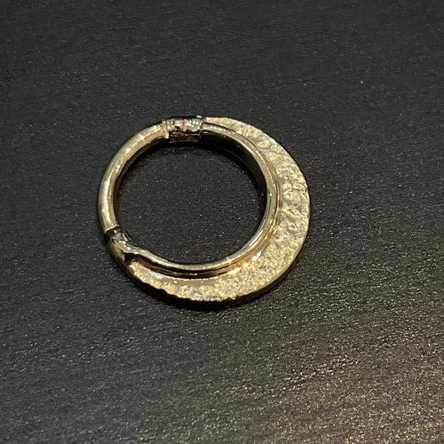 Hammered Texture Hinged Ring