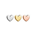 Flat Heart Pin End