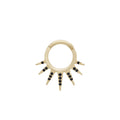 Split Point Clicker Hoop - Full Black Diamonds