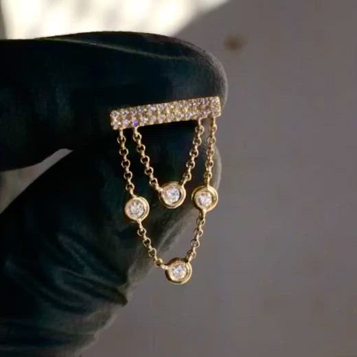 Pavé Chandelier Threaded End