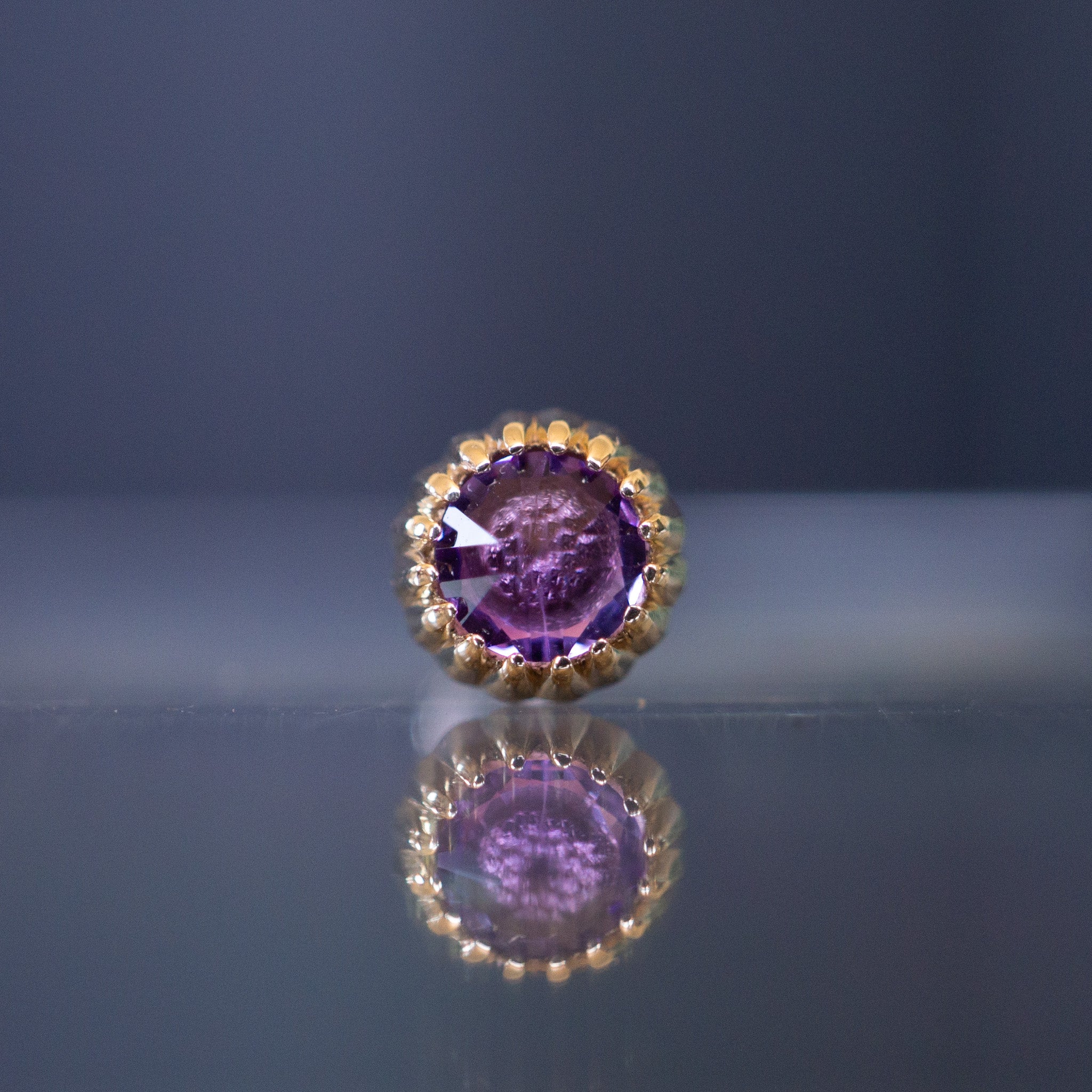 Scalloped Bezel Threaded End