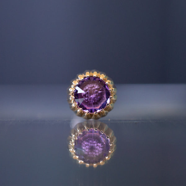 Scalloped Bezel Threaded End