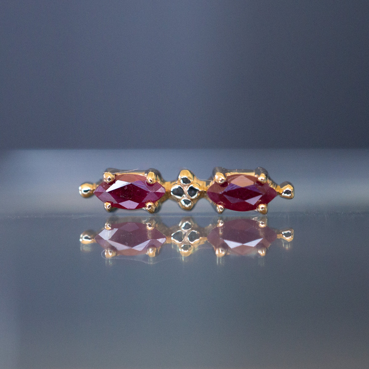 Double Marquise Threaded End