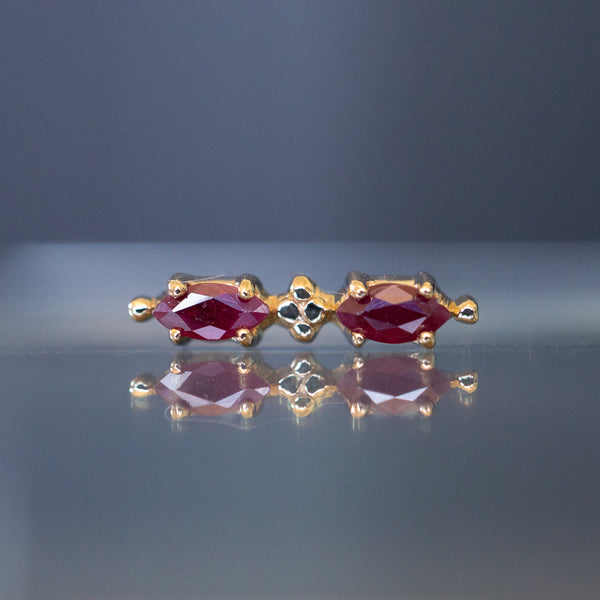 Double Marquise Threaded End