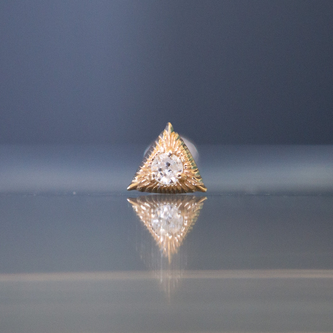 Triangle Ray Threaded End