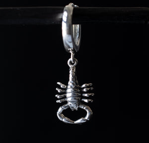 Silver Scorpion Earring