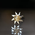 Sun Threaded End with Golden Rutilated Quartz