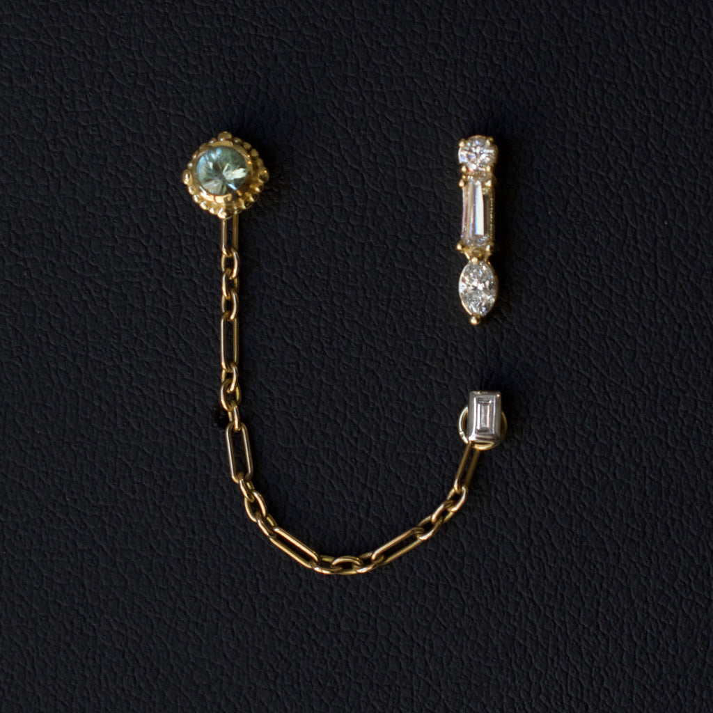 Mixed Shape Diamond Threaded End