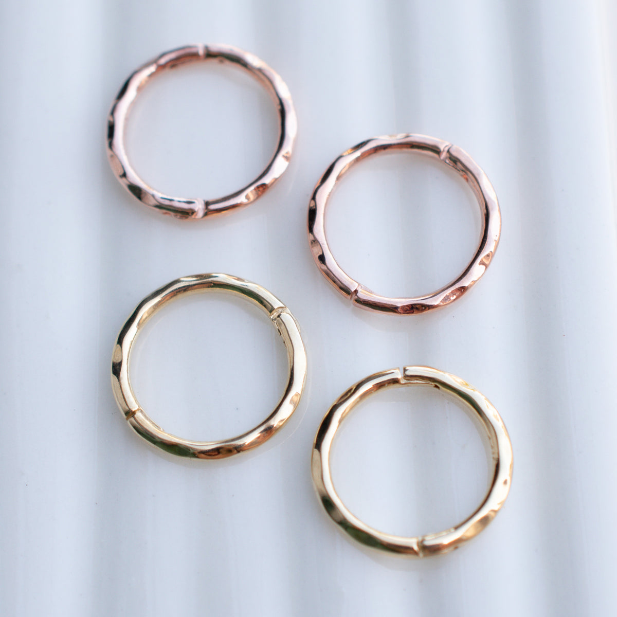 Textured Hinged Ring