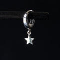 Silver Charm Hinged Earring