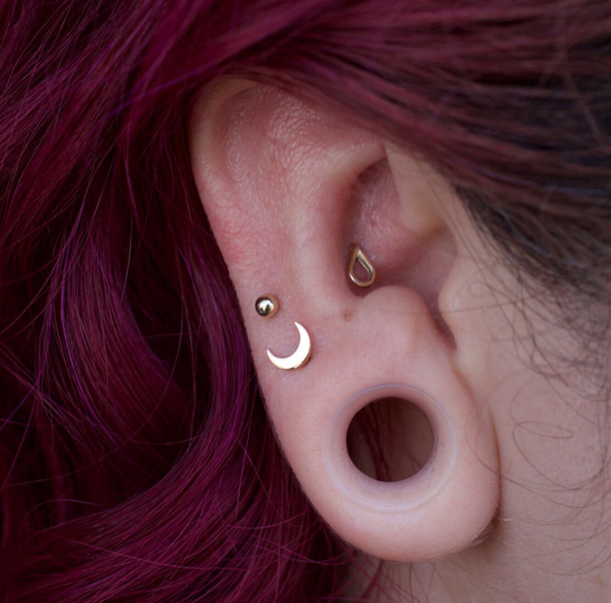 Crescent Moon Threaded End